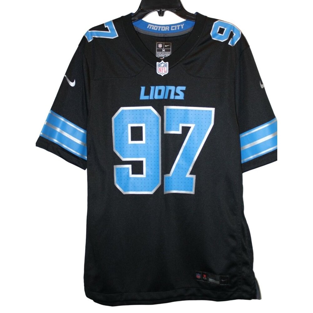 Detroit Lions Aidan Hutchinson #97 Nike NFL Jersey Mens Size M Black